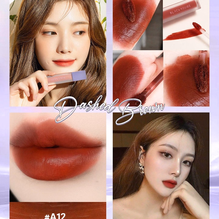 Son Kem Lì Lâu Trôi Hàn Quốc Velvet Airfit - Black Rouge - Ảnh 4