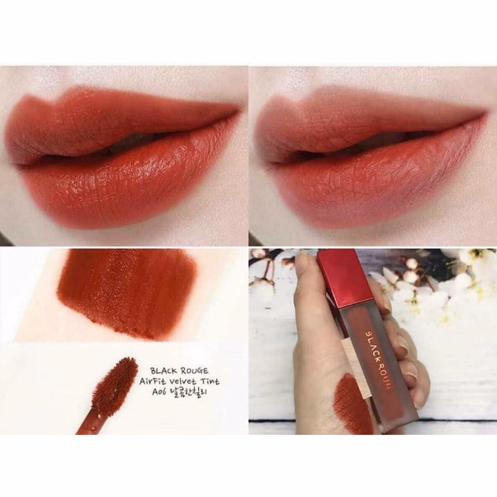 Son Kem Lì Lâu Trôi Hàn Quốc Velvet Airfit - Black Rouge - Ảnh 2
