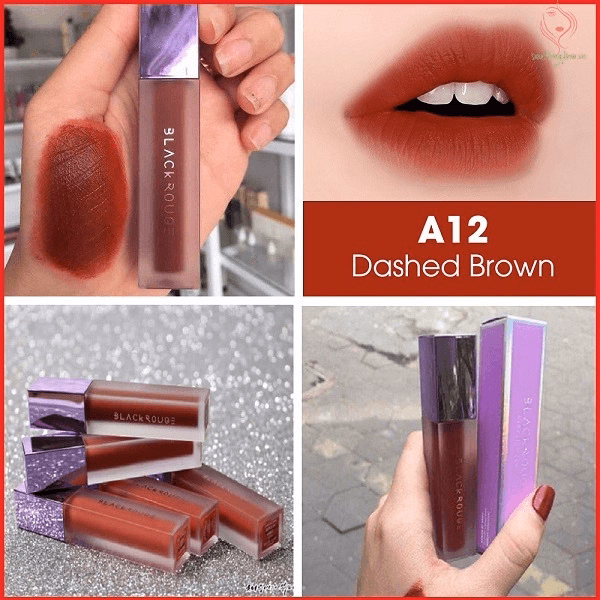 Son Kem Lì Lâu Trôi Hàn Quốc Velvet Airfit - Black Rouge - Ảnh 5