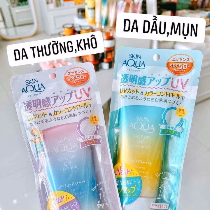 Kem Chống Nắng Nâng Tông Da Aqua Skin Nội Địa Nhật Bản - Aqua Skin - Ảnh 4
