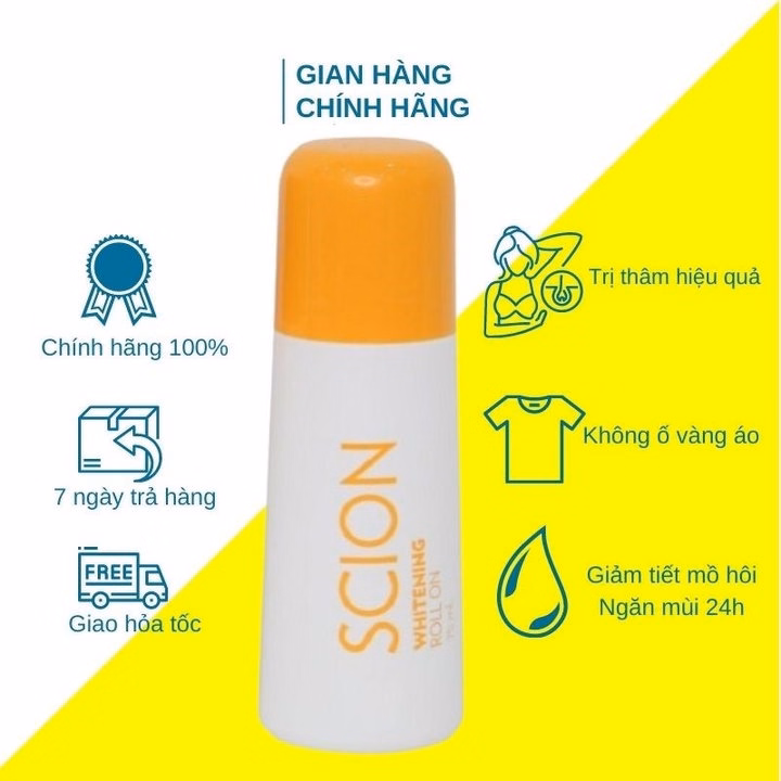 Lăn Khử Mùi, Ngăn Mồ Hôi Hiệu Quả Scion Nuskin Pure White Roll On Của Mỹ 75Ml - Gdn