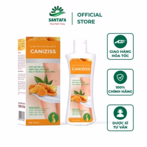 Dung Dịch Vệ Sinh Phụ Nữ Tinh Chất Nghệ Caniziss Khử Mùi, Giảm Ngứa, Làm Sạch Nhẹ Nhàng, Cân Bằng Độ Ph Vùng Kín Chai 120Ml