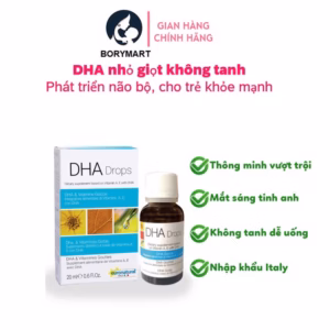 Dha Drops Euronatural Không Tanh Cho Trẻ Sơ Sinh Bổ Sung Dha Giúp Trẻ Thông Minh Vượt Trội Dạng Nhỏ Giọt 20Ml