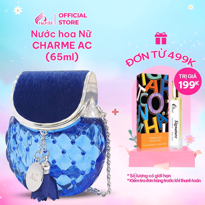 Nước Hoa Nữ Charme Ac 65Ml Lưu Hương Lâu Phong Cách Tinh Tế, Quý Phái, Gợi Cảm Nước Hoa Chính Hãng