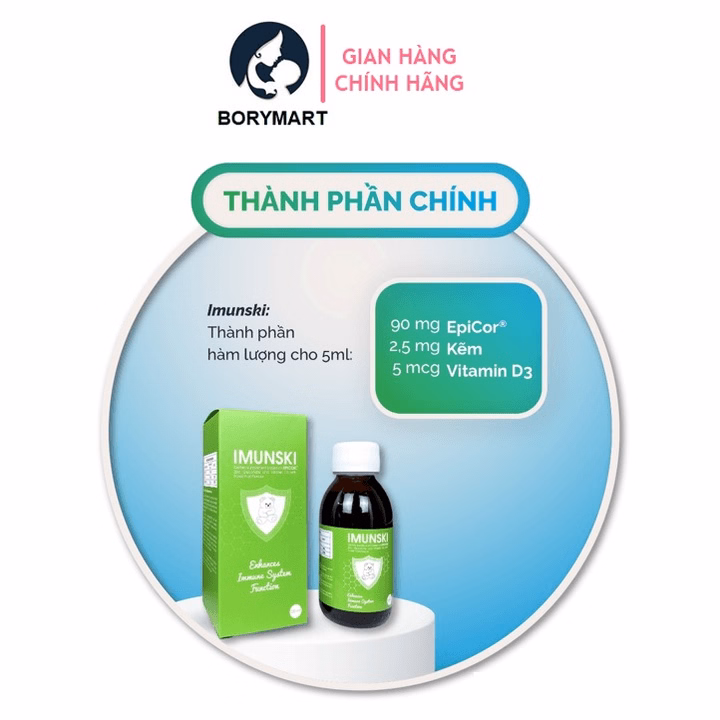 Vitamin Imunski Hỗ Trợ Tăng Đề Kháng Cho Bé, Bổ Sung Epicor, Vitamin D3 Và Kẽm 10Ml - Ảnh 3