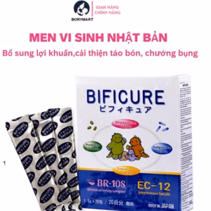 Men Vi Sinh Nhật Bản Bificure 20 Gói-Hỗ Trợ Bổ Sung Lợi Khuẩn, Cải Thiện Táo Bón, Giảm Rối Loạn Tiêu Hoá