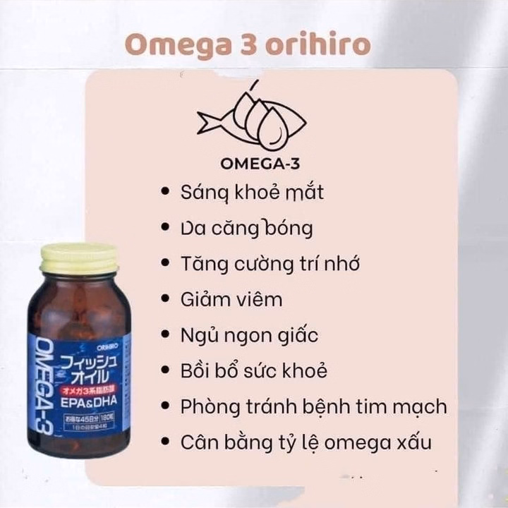 Dầu Cá Orihiro Omega 3 Nội Địa Nhật Bản - Ảnh 2