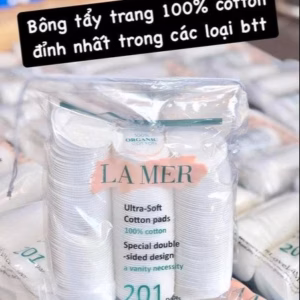 Bông Tẩy Trang Hữu Cơ Lamer 201 Miếng - Lamer