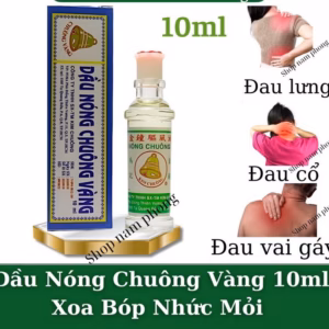 Dầu Nóng Xoa Bóp Chuông Vàng 10Ml, Xoa Bóp Nhức Mở, Đau Vai Gáy - Gdn