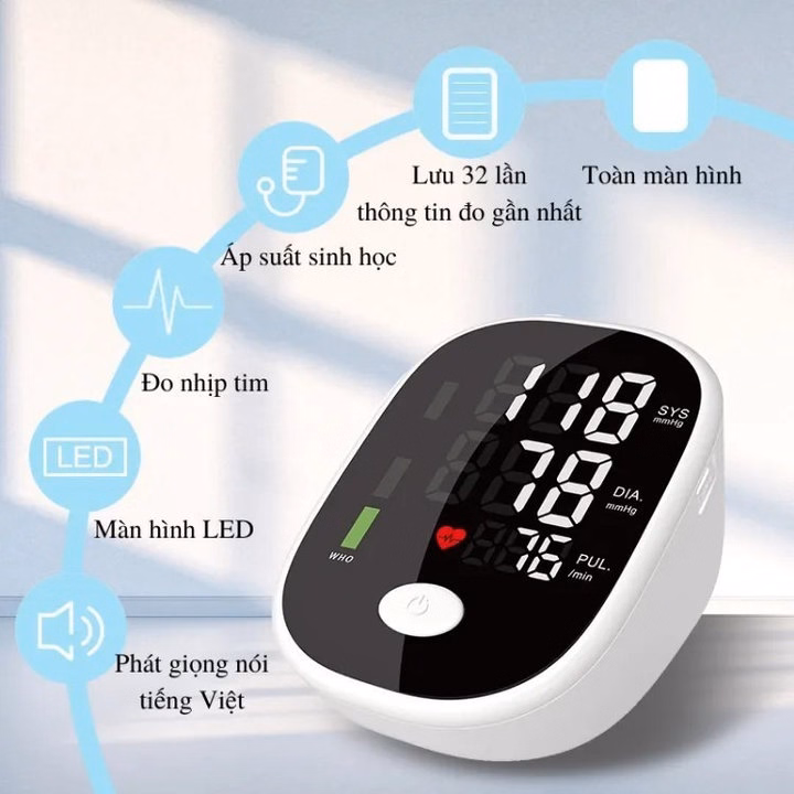 Máy Đo Huyết Áp Tự Động Bp-S01 - Gdn - Ảnh 5