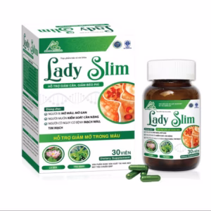 Viên Uống Hổ Trợ Giảm Cân, Giảm Mỡ Trong Máu Lady Slim Hộp 30 Viên - Dược Phẩm Aviphar