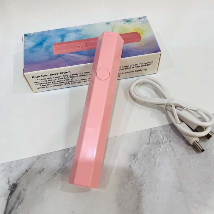 Đèn Hơ Móng Mini 1 Ngón Tích Điện Siêu Xinh - Ảnh 5