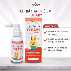 Xịt Ráy Tai Fobaby Làm Sạch, Sát Khuẩn Vệ Sinh Tai Cho Trẻ- Fobelife