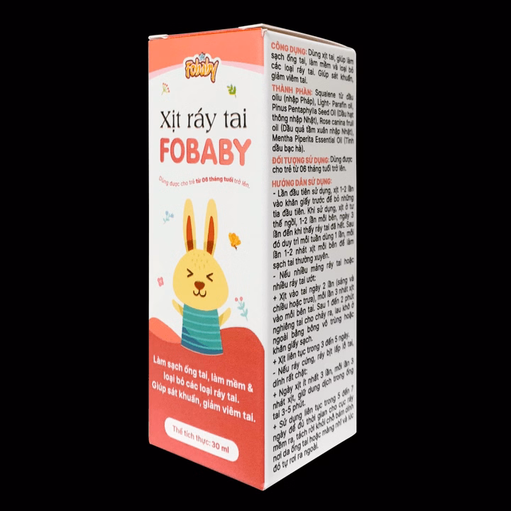 Xịt Ráy Tai Fobaby Làm Sạch, Sát Khuẩn Vệ Sinh Tai Cho Trẻ- Fobelife - Ảnh 3