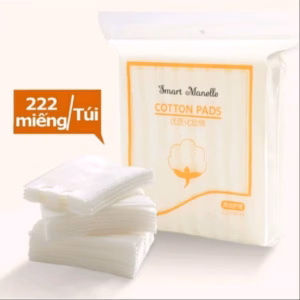 Bông Tẩy Trang Cotton 3 Lớp 222 Miếng