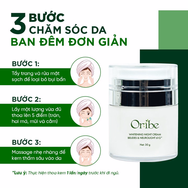 Bộ Đôi Sản Phẩm Dưỡng Trắng Da Ngày Và Đêm Oribe Giúp Dưỡng Ẩm, Trắng Da, Chống Lão Hóa, Mờ Nám - Oribe - Ảnh 14