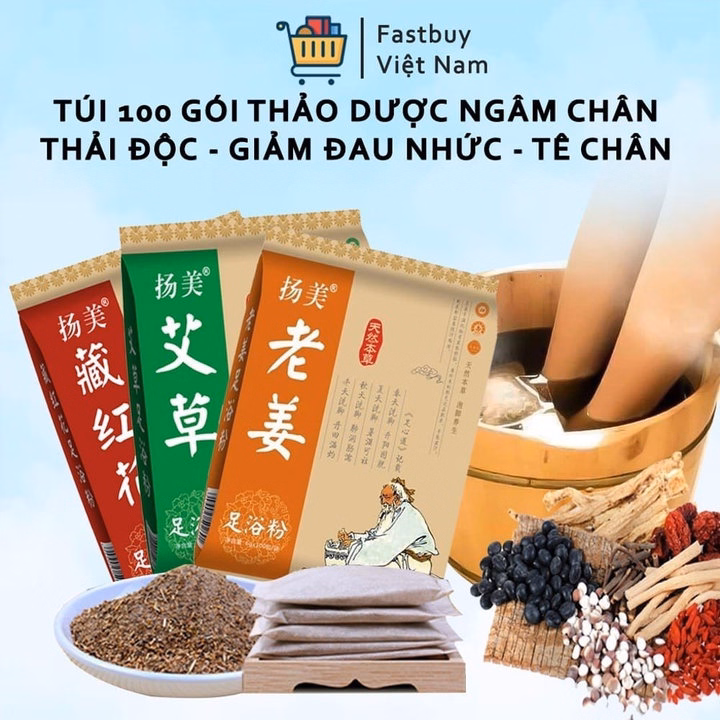 Túi 100 Gói Thảo Dược Ngâm Chân - Ảnh 4