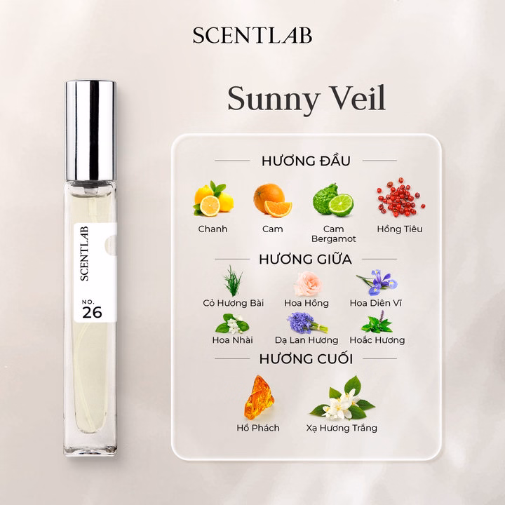 Nước Hoa Nữ Sunny Veil No. 26 (10Ml) - Scentlab - Ảnh 3