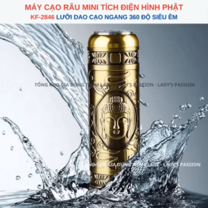 Máy Cạo Râu Mini Kf2846 Hình Phật Tích Điện Vỏ Đồng Cao Cấp Gd191 - Lady'S Passion