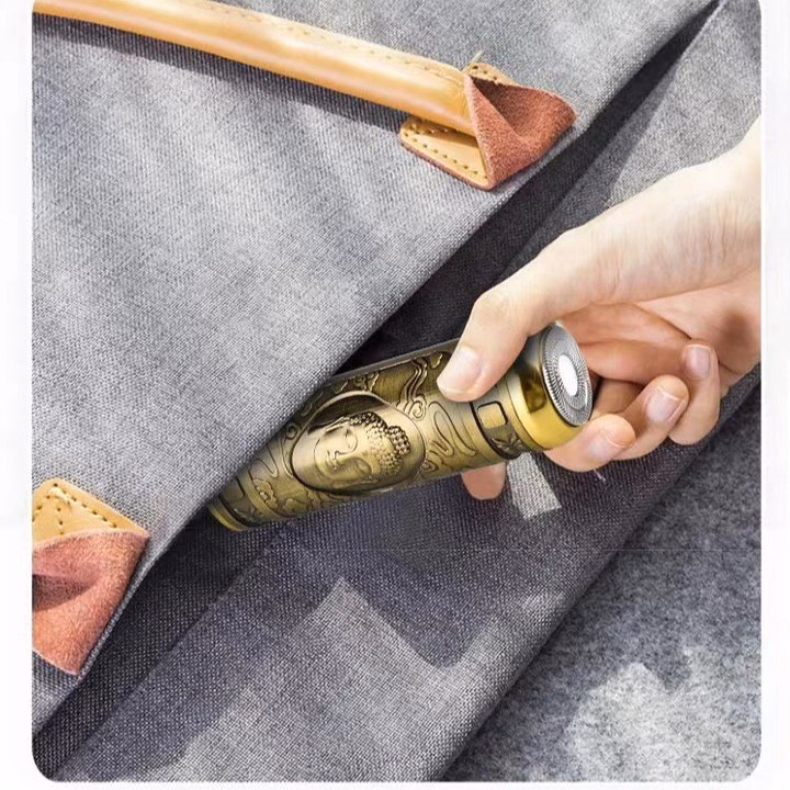 Máy Cạo Râu Mini Kf2846 Hình Phật Tích Điện Vỏ Đồng Cao Cấp Gd191 - Lady'S Passion - Ảnh 13