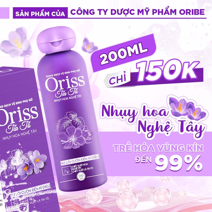 Dung Dịch Vệ Sinh Tía Tô Oriss 200Ml Giúp Làm Sạch - Kháng Viêm - Ngăn Mùi Hôi Và Nấm Ngứa - Ảnh 2