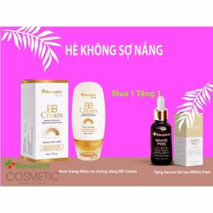 [Mua 1 Tặng 1] Combo Hè Không Sợ Nắng - Kem Trang Điểm Và Chống Nắng Bb Cream Hàn Quốc 50G