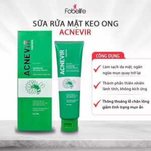 Sữa Rửa Mặt Acnevir Làm Sạch, Loại Bỏ Bụi Bẩn Giúp Da Trắng Sáng - Santafa