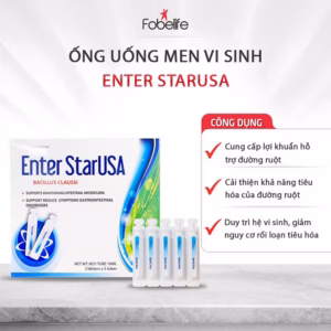 Ống Uống Men Vi Sinh Enter Bổ Sung Lợi Khuẩn, Hỗ Trợ Đường Tiêu Hóa Giảm Tình Trạng Khó Tiêu - Fobelife