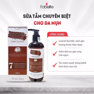Dầu Gộithảo Dược Heamo Tonic 7 Loại Thảo Dược Giúp Sạch Gàu, Tóc Chắc Khỏe Từ Chân, Dưỡng Tóc, Kích Thích Mọc Tóc - Fobelife