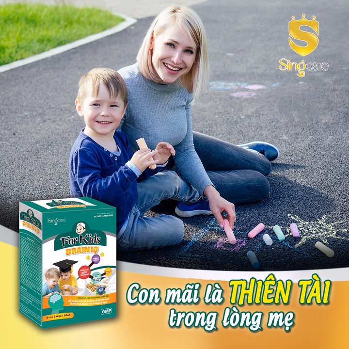 Combo 5 Hộp Ống Uống For Kids Brain Iq Bổ Sung Taurine,Choline, Vitamin B6 Hổ Trợ Phát Triển Trí Não 20 Ống- Singcare - Ảnh 4