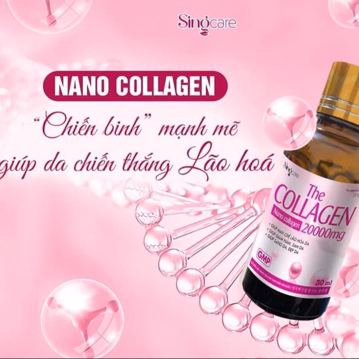 Combo 5 Hộp Nước Uống Collagen 20000Mg Giảm Nám Da,Sạm Da, Chống Lão Hóa,Sáng Da, Đẹp Da - Singcare - 10 Lọ/Hộp - Ảnh 9