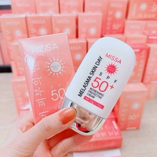 Kem Chống Nắng Misa Kiềm Dầu, Nâng Tone, Chống Nắng 50G - Gdn - Ảnh 3