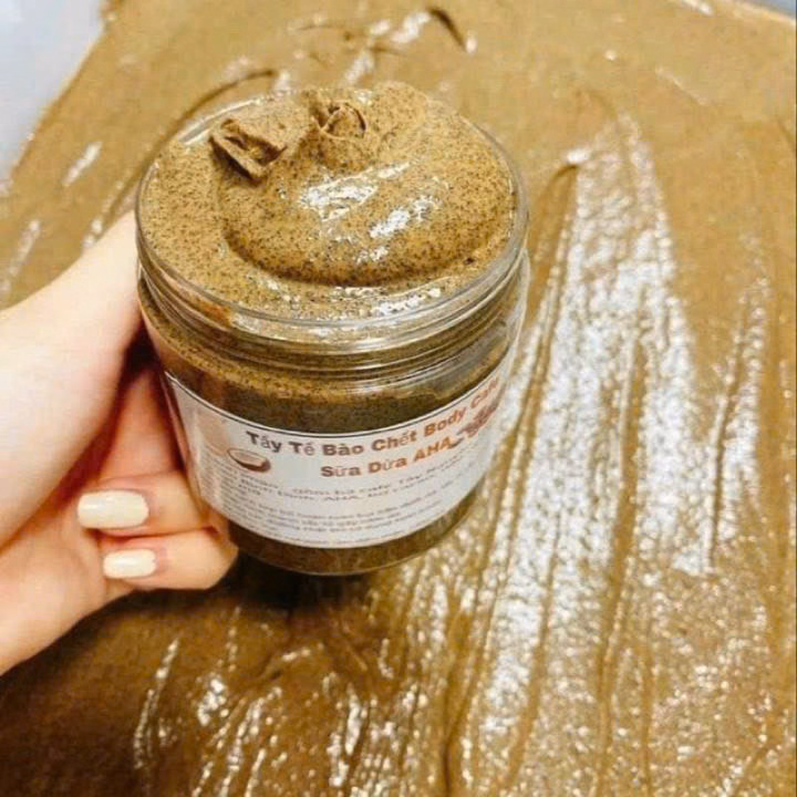 Tẩy Tế Bào Chết Body Cà Phê Sữa Dừa Aha Hũ 300Gr - Gdn - Ảnh 6