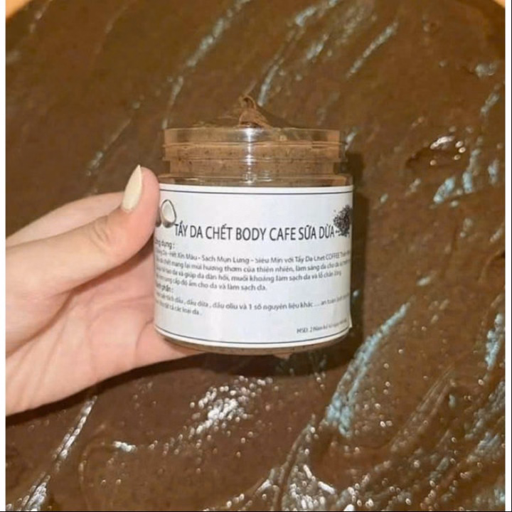 Tẩy Tế Bào Chết Body Cà Phê Sữa Dừa Aha Hũ 300Gr - Gdn - Ảnh 7