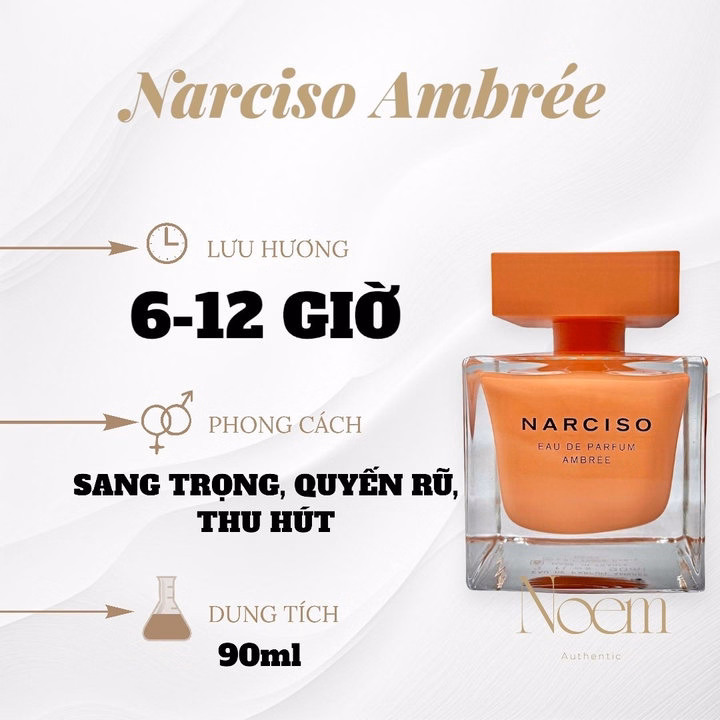 Nước Hoa Narciso Ambre Edp 30Ml - Noem - Ảnh 2