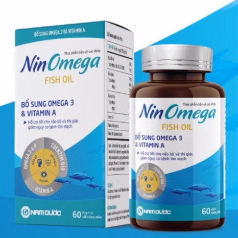 Thực Phẩm Bảo Vệ Sức Khỏe Nin Omega-3 100 Viên Nang Giúp Bổ Sung Omega - 3 Tốt Cho Não Bộ Và Thị Lực - Ảnh 2