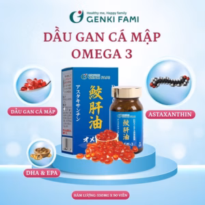 Dầu Gan Cá Mập Shark Liver Oil Omega 3 - Genki Fami