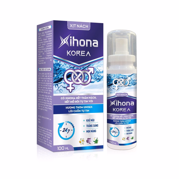 Xịt Thảo Dược Trị Hôi Và Thâm Nách Xihona Korea 24H Cho Nam, Nữ 100Ml- Bidopharma Usa - Ảnh 3