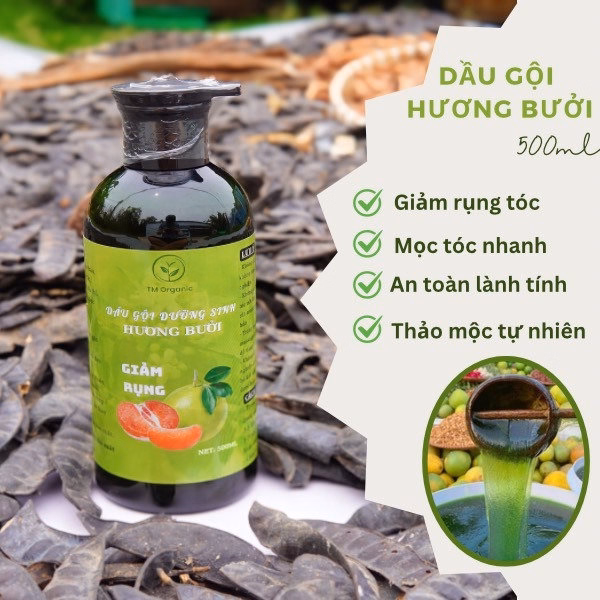 Combo Tóc Dành Cho Tóc Rụng Gồm 3 Chai Tặng 1 Xịt Bưởi - Tm Oganic - Ảnh 3