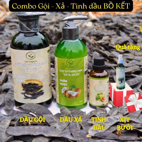 Combo Tóc Dành Cho Tóc Rụng Gồm 3 Chai Tặng 1 Xịt Bưởi - Tm Oganic - Ảnh 5