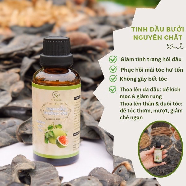 Combo Tóc Dành Cho Tóc Rụng Gồm 3 Chai Tặng 1 Xịt Bưởi - Tm Oganic - Ảnh 2