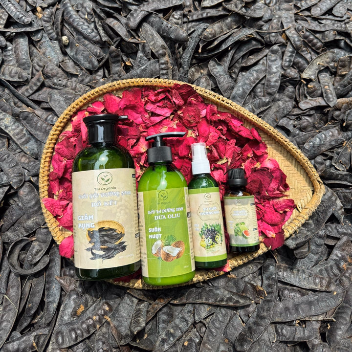 Combo Tóc Dành Cho Tóc Rụng Gồm 3 Chai Tặng 1 Xịt Bưởi - Tm Oganic - Ảnh 10