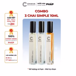 Combo 3 Chai Nước Hoa Simple 10Ml Bất Kỳ - Chava