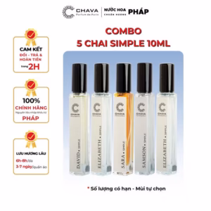 Combo 5 Chai Nước Hoa Simple 10Ml Bất Kỳ - Chava