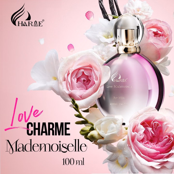 Nước Hoa Nữ Charme Love Mademoiselle 100Ml Lưu Hương Lâu Phong Cách Nữ Tính, Tươi Trẻ, Gợi Cảm - Ảnh 7