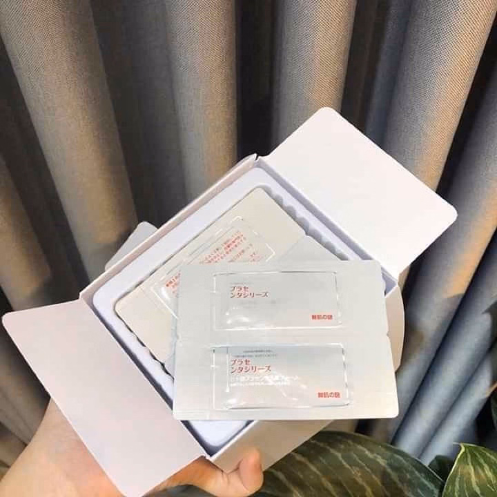 Hộp 50 Gói Ủ Trắng Nhau Thai Nhật Bản Dưỡng Ẩm, Trắng Da, Mờ Thâm Nám, Se Khít Lỗ Chân Lông - Gdn - Ảnh 7