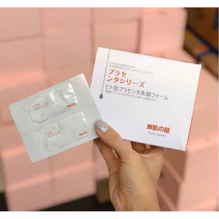 Hộp 50 Gói Ủ Trắng Nhau Thai Nhật Bản Dưỡng Ẩm, Trắng Da, Mờ Thâm Nám, Se Khít Lỗ Chân Lông - Gdn - Ảnh 9