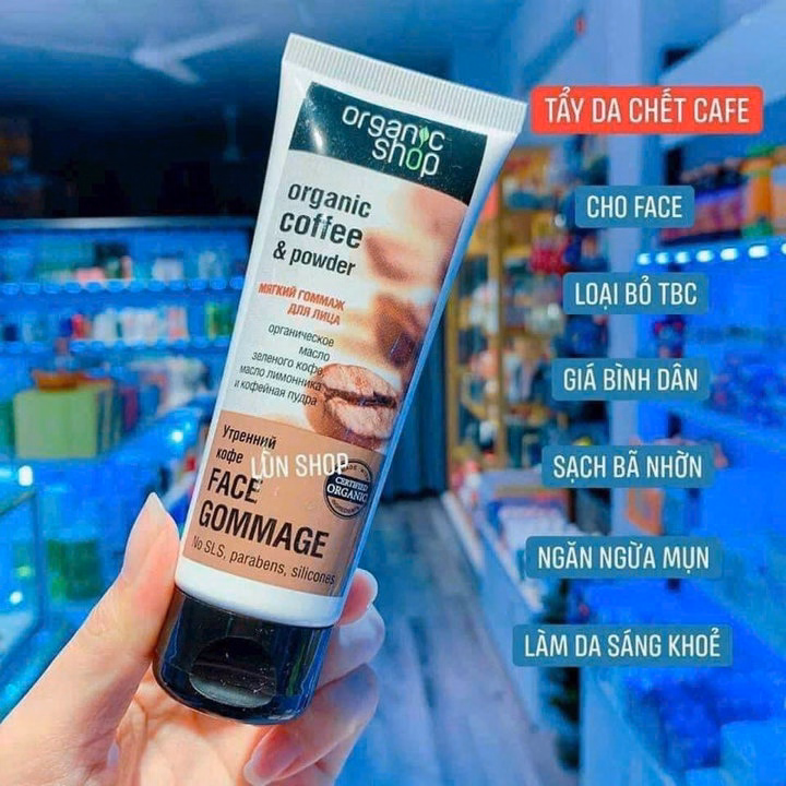 Tẩy Tế Bào Chết Organic Shop Coffee & Powder 75Ml - Gdn - Ảnh 3