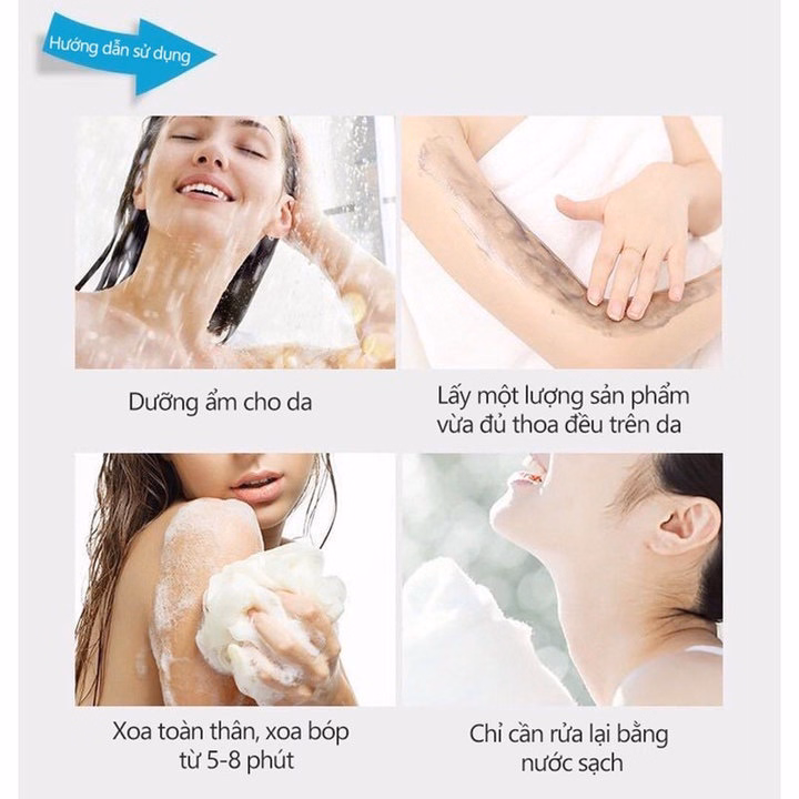 Sữa Tắm Bùn Núi Lửa Biển Sâu Lifusha Làm Trắng Da Toàn Thân, Dưỡng Ẩm Cơ Thể - Gdn - Ảnh 6