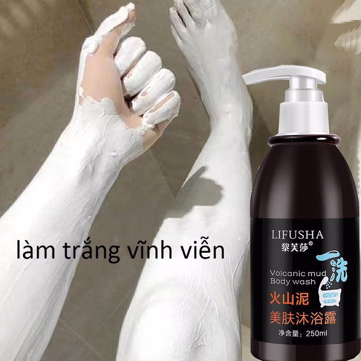 Sữa Tắm Bùn Núi Lửa Biển Sâu Lifusha Làm Trắng Da Toàn Thân, Dưỡng Ẩm Cơ Thể - Gdn - Ảnh 8